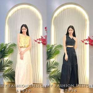 爆款新品🔥 高品质高腰衬衫面料半身长裙 RM79 Only🌸（2-T3）