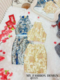 🏮MFD独家爆款🏮高品质提花cut in款旗袍套装 上衣 ➕ 裙子 RM169 Only🔥（2-I4）