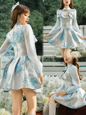 🏮MFD独家爆款🏮高品质女团款提花旗袍套装 上衣 ➕ 裤裙 RM149 Only🔥（1-I3）