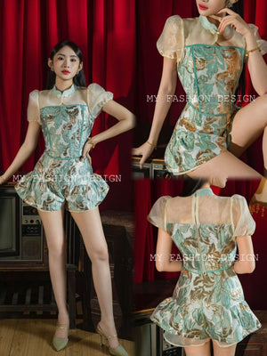 ⚠️预购⚠️🏮MFD 独家爆款🏮 高品质提花旗袍套装 上衣 ➕ 裤子 RM159 Only🌸