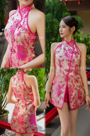 🏮MFD独家爆款🏮高品质cut in款提花旗袍套装 上衣 ➕ 短裤 RM149 Only🔥（1-F3）