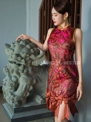 ⚠️预购⚠️🏮MFD独家爆款🏮高品质提花旗袍连体裤裙 RM169 Only🌸