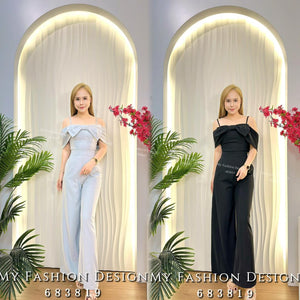 🔥MFD独家爆款🔥 高品质吊带蝴蝶结款套装 上衣 ➕ 长裤 RM149 Only🌸 （1-E3/4）