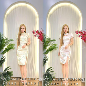 爆款新品🔥 高品质气质款提花旗袍套装 上衣 ➕ 裙子 RM115 Only🌸(1-C2)