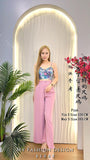 爆款新品🔥 高品质吊带款碎花套装 上衣 ➕ 长裤 RM69 Only🌸(1-C2)
