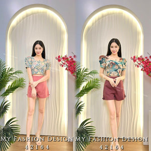 爆款新品🔥 高品质气质款提花款套装 上衣 ➕ 短裤 RM95 Only🌸(1-C2)