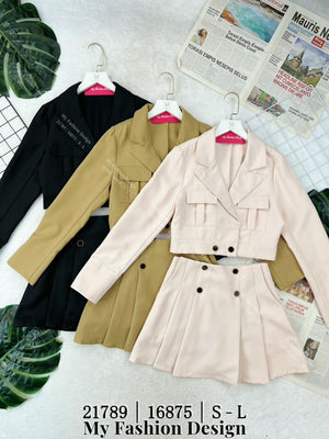 爆款新品🔥 高品质西装套装 上衣 ➕ 裤裙 RM105 Only🌸（补现货）