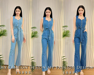 爆款新品🔥 高品质气质款牛仔连体长裤 RM109 Only🌸（2-F3）