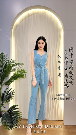 爆款新品🔥 高品质气质款牛仔连体长裤 RM109 Only🌸（2-F3）