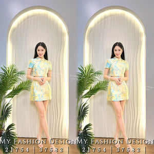 爆款新品🔥 高品质提花款旗袍套装 上衣 ➕ 裤裙 RM109 Only🌸（1-C4）