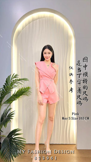 爆款新品🔥 高品质气质款西装套装 上衣 ➕ 短裤 RM106 Only🌸（2-T3）