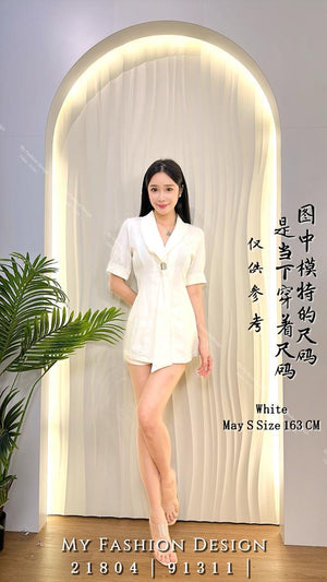 爆款新品🔥 高品质收腰西装款套装 上衣 ➕ 短裤 RM109 Only🌸(2-T2)