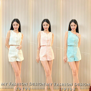 爆款新品🔥 高品质气质小香风套装 上衣 ➕ 短裤 RM109 Only🌸（2-S3）