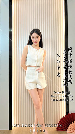 爆款新品🔥 高品质气质小香风套装 上衣 ➕ 短裤 RM109 Only🌸（2-S3）