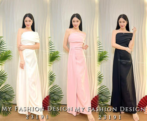 爆款新品🔥 高品质气质一字肩连体长裙 RM109 Only🌸（1-E3）