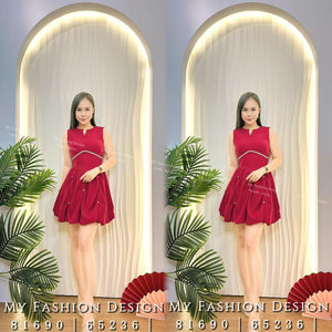 爆款新品🔥 高品质气质款花苞带钻连体裙 RM99 Only🌸(2-D2)