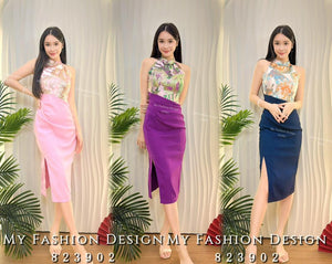 爆款新品🔥 高品质气质提花拼接旗袍连体裙 RM109 Only🌸(2-W2)