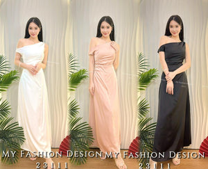 爆款新品🔥 高品质气质款缎面连体长裙 RM99 Only🌸(2-W2)