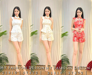 爆款新品🔥 高品质气质款提花新中式套装 上衣 ➕ 短裤 RM115 Only🌸（2-P3）