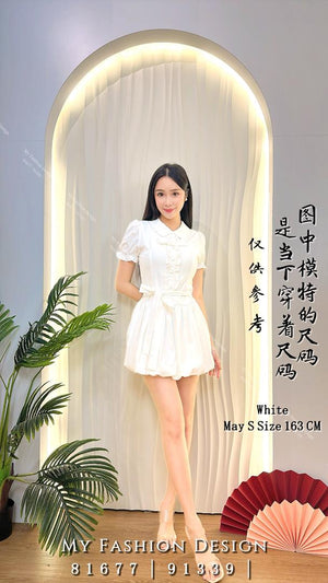 爆款新品🔥 高品质衬衫款花苞连体裤裙 RM83 Only🌸