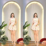 🔥MFD独家爆款🔥 高品质气质款花花旗袍套装 上衣 ➕ 短裤 RM129 Only🌸（2-M4）