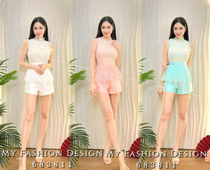 🔥MFD独家爆款🔥 高品质气质蕾丝拼接连体短裤 RM129 Only🌸（2-P4）