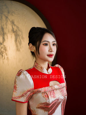 ⚠️预购⚠️🍊MFD独家亲子系列🍊高品質旗袍提花女款连体裤裙 RM169 Only🔥