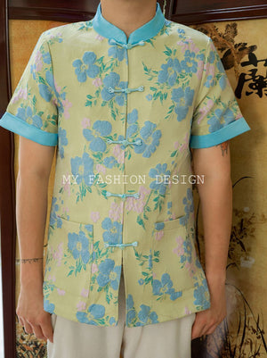 🏮MFD独家亲子系列🏮高品質提花款男款唐装上衣 RM129 Only🍊 （2-I1）