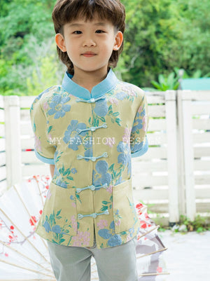 🏮MFD独家亲子系列🏮高品質提花款男童唐装上衣 RM129 Only🍊 （2-W2）