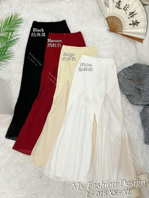 🔥MFD独家爆款🔥高品质高腰西装拼接雪纺长裤 RM75 Only🌸（1-H4）