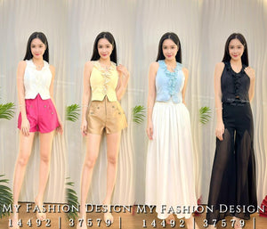 爆款新品🔥高品质cut in款蕾丝边时装上衣 RM63 Only🌸（2-F2）