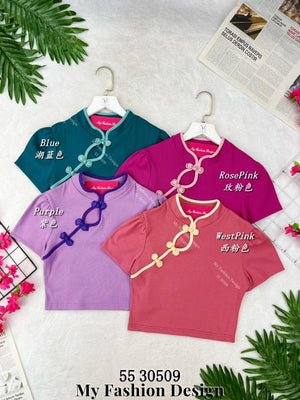 🔥新品抢先上架🔥高品质旗袍螺纹上衣 RM49 Only🌸 (1-H2)