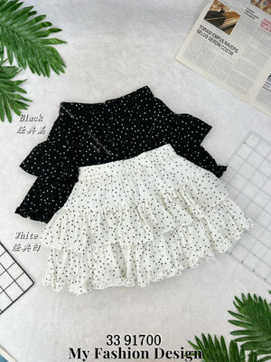 🔥新品抢先上架🔥高品质蛋糕波点裤裙 RM59 Only🌸 (1-L2）