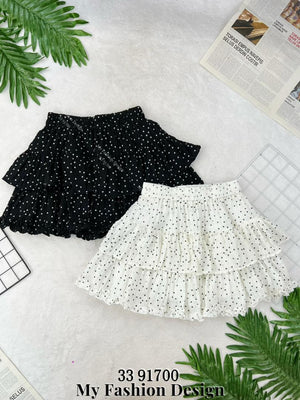 🔥新品抢先上架🔥高品质蛋糕波点裤裙 RM59 Only🌸 (1-L2）