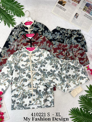 🔥新品抢先上架🔥高品质新中式套装 上衣 ➕ 短裤 RM109 Only🌸 (1-B2)