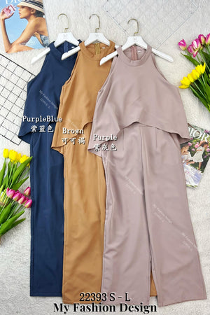 🔥新品抢先上架🔥高品质cut in款西装连体长裤 RM79 Only🌸 （原价 RM99 ）(1-J4)