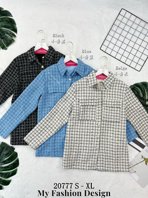 🔥新品抢先上架🔥高品质小香衬衫款上衣 RM79 Only🌸 （原价 RM99 ）(1-J3)