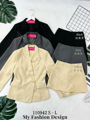 🔥新品抢先上架🔥高品质气质西装套装 外套 ➕ 裤裙 RM129 Only🌸 (1-B2)