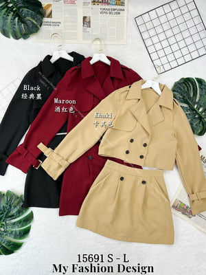 🔥新品抢先上架🔥高品质西装套装 上衣 ➕ 裤裙 RM109 Only🌸 (1-B2）