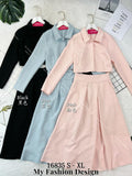 🔥新品抢先上架🔥高品质气质款套装 上衣 ➕ 长裙 RM95 Only🌸 （原价 RM119 ）(1-E3)