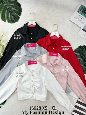 🔥新品抢先上架🔥高品质缎面长袖衬衫上衣 RM55 Only🌸 （原价 RM69 ）(1-D3)