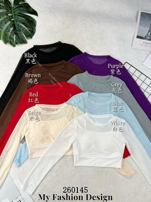 🔥新品抢先上架🔥高品质网纱拼接长袖上衣 RM39 Only🌸 （原价 RM55 ）(1-J4)