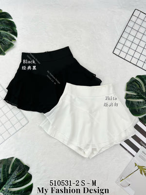 🔥新品抢先上架🔥高品质高腰网纱拼接锦棉裤裙 RM49 Only🌸 （原价 RM65 ）