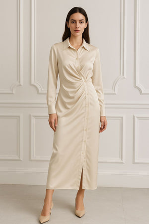 新品抢先上架🔥 高品质修身缎面连体裙 RM79 Only🌸 (原价 RM99）