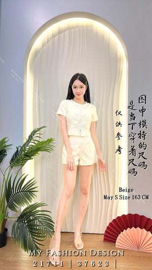 🔥爆款新品🔥高品质小香旗袍套装 上衣 ➕ 短裤 RM109 Only🌸（1-Q3）