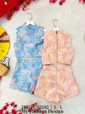 🔥爆款新品🔥高品质气质晕染旗袍套装 上衣 ➕ 短裤 RM115 Only🌸（1-Q3）