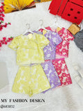 🔥MFD独家爆款🔥高品质气质提花款套装 上衣 ➕ 短裤 RM139 Only🌸 （2-O3）