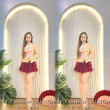 🔥MFD独家爆款🔥高品质提花款中式旗袍套装 上衣 ➕ 裤裙 RM149 Only🌸（原价 RM159 ）（1-I2）