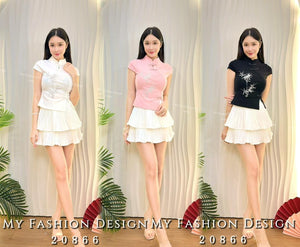 🔥爆款新品🔥高品质旗袍款套装 上衣 ➕ 百褶裤裙 RM99 Only🌸（1-M2）