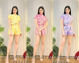 🔥爆款新品🔥高品质气质提花旗袍套装 上衣 ➕ 短裤 RM139 Only🌸（1-K2）